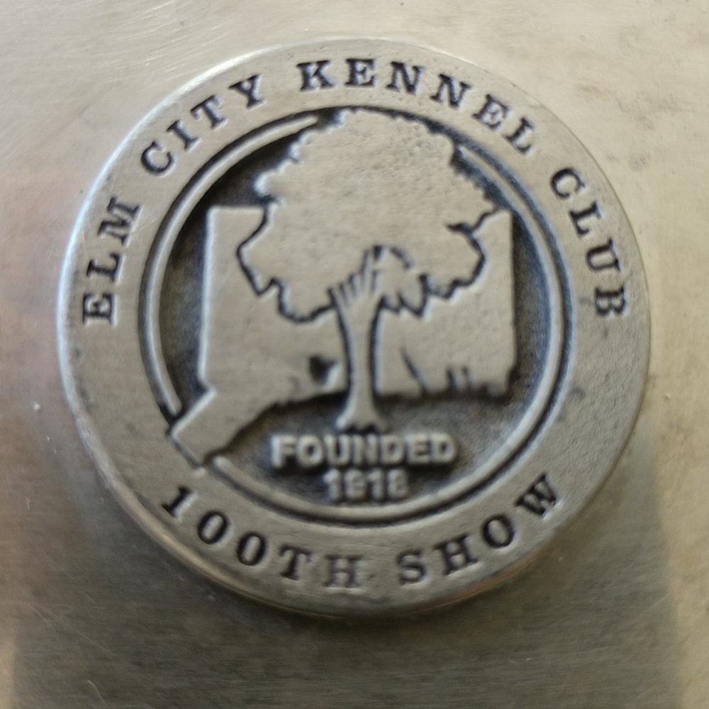 #6 Kennel Club New Haven 100yr Commemorative PEWTER Wine Coaster